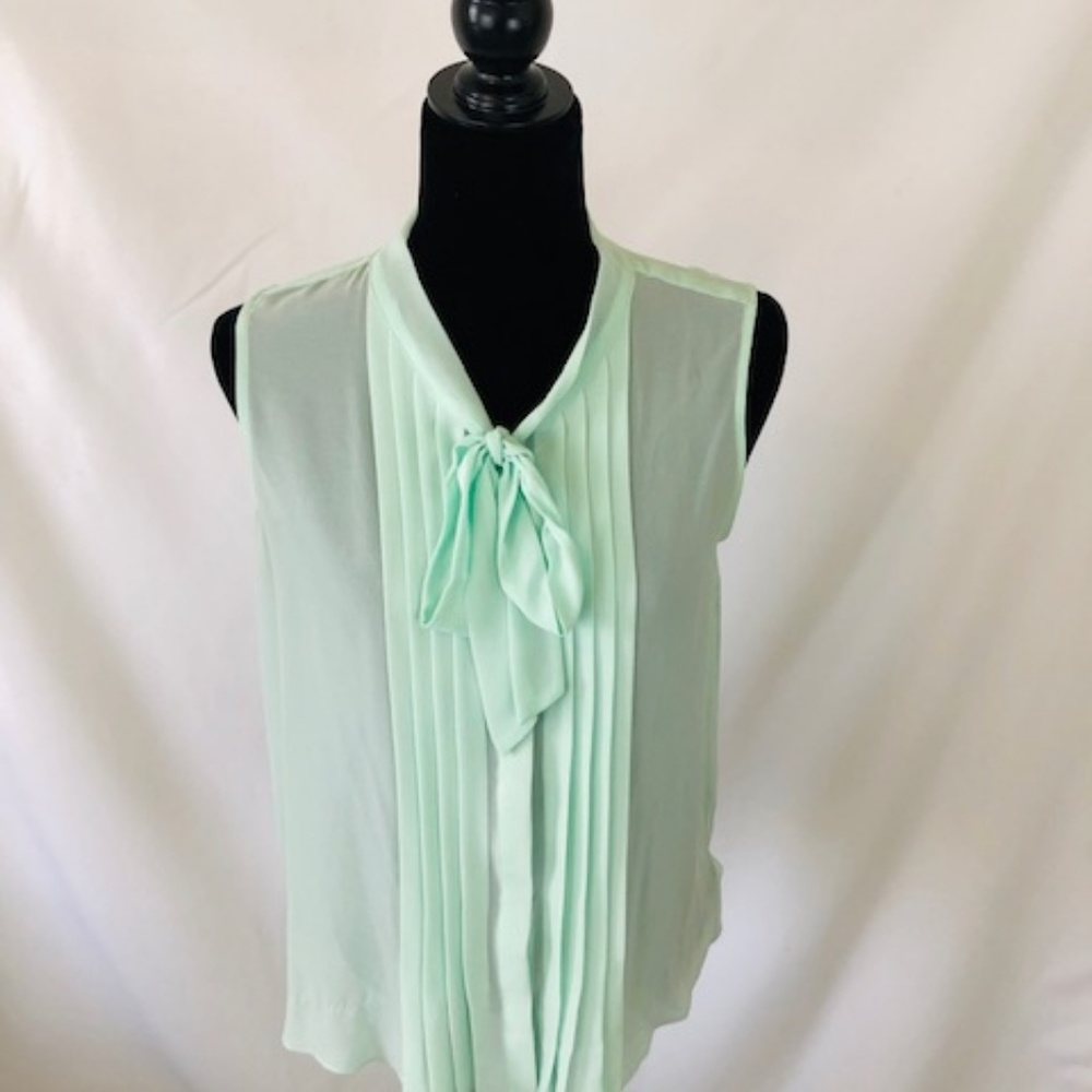 Forever 21 - Tie Front Sheer Blouse